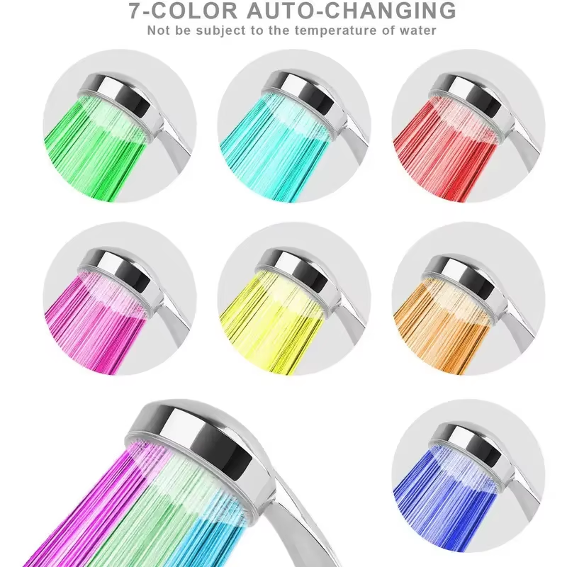 7-Color LED Shower Head